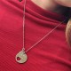 Srebrna ogrlica sa srcem i graviranjem teksta po želji - srebrni privezak i srebrna ogrlica zajedno