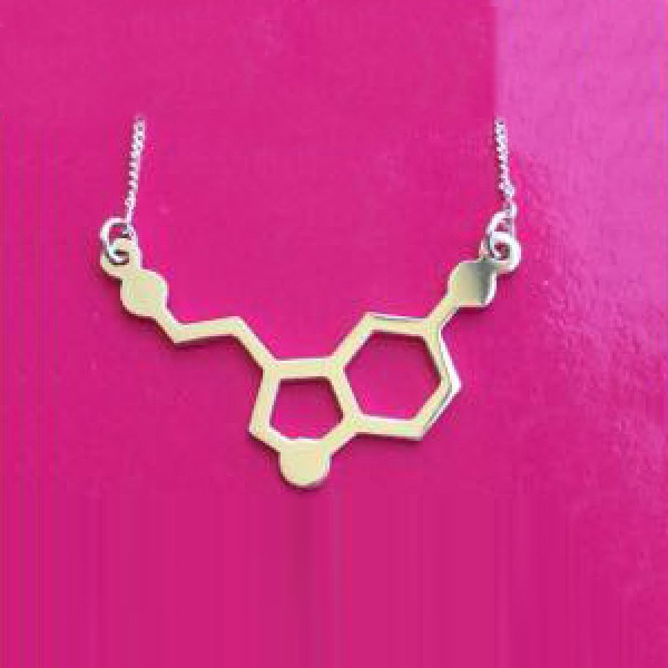Serotonin - hormon sreće - srebrna ogrlica